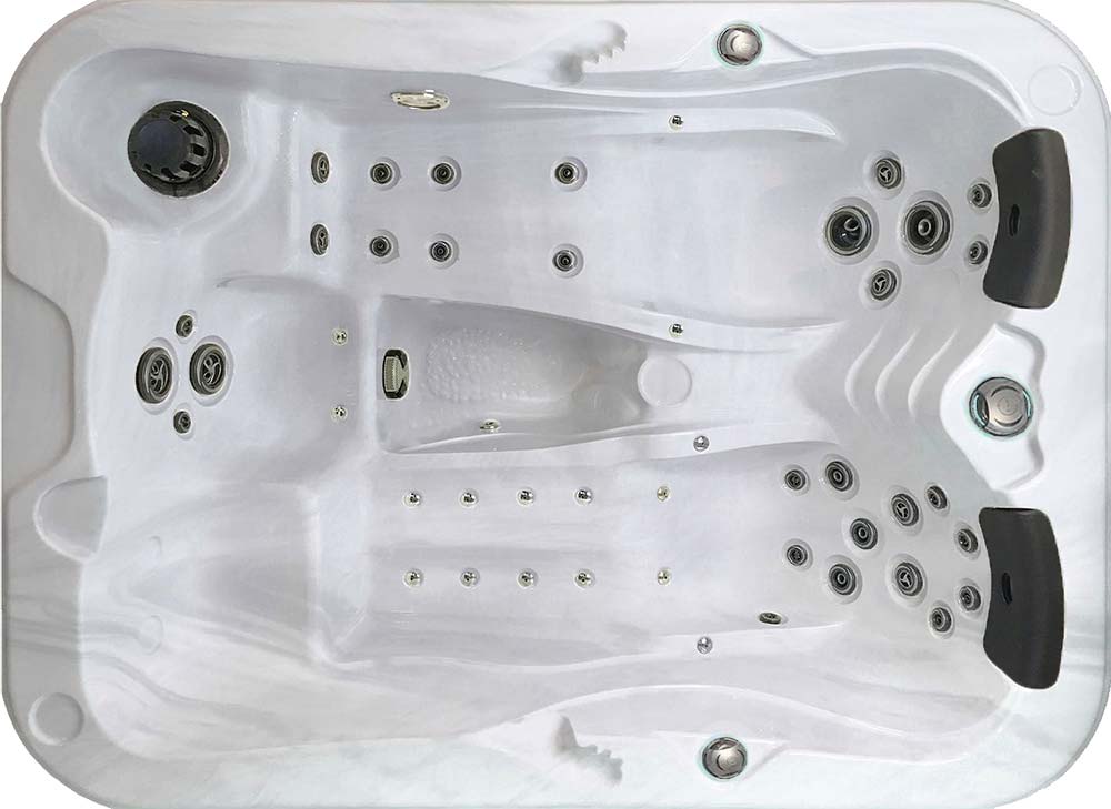 White colored hot tub spa